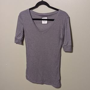 Grey short sleeve shirt